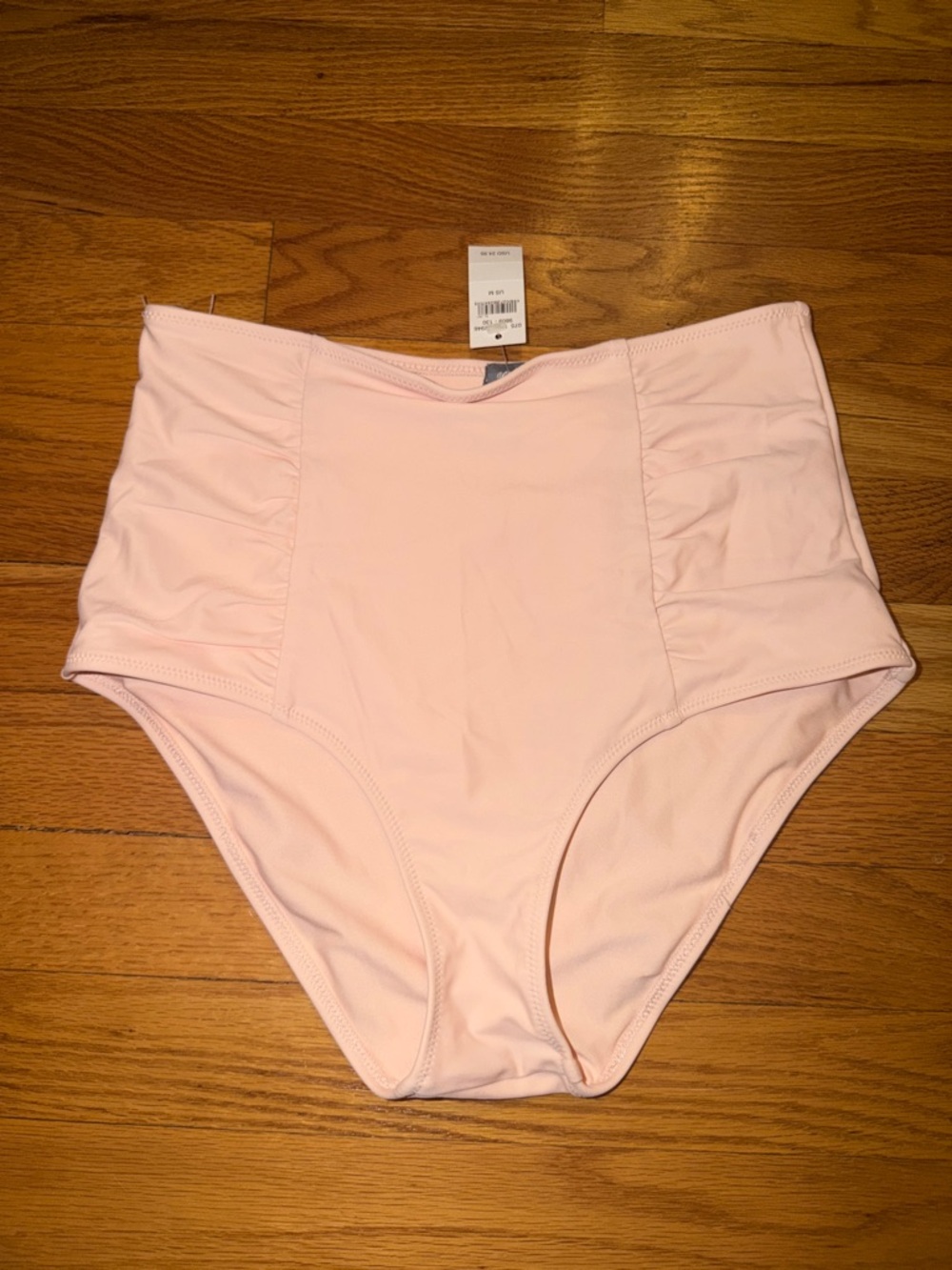 Aerie High-Waist Women’s Swim Bottoms, Light Pink